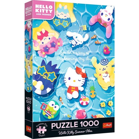 Puzzle - 1000 Premium Plus - Hello Kitty - Letni relaks - Trefl 12067 Puzzle - 1000 Premium Plus - Hello Kitty - Letni relaks - Trefl 12067