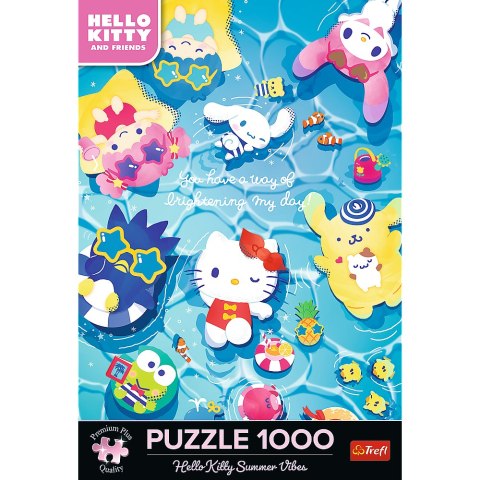 Puzzle - 1000 Premium Plus - Hello Kitty - Letni relaks - Trefl 12067 Puzzle - 1000 Premium Plus - Hello Kitty - Letni relaks - Trefl 12067