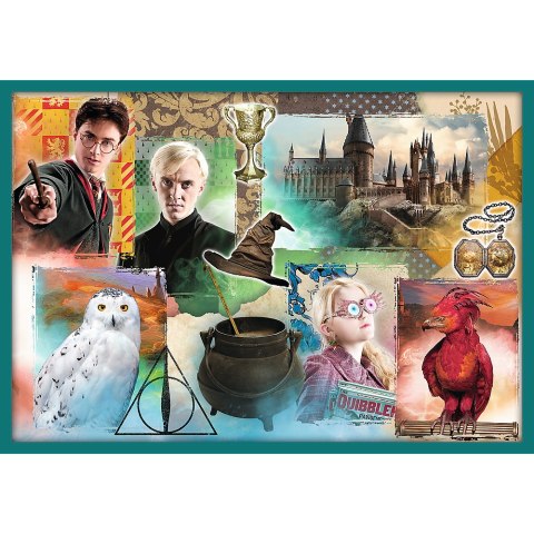Puzzle - 10w1 - Harry Potter - W świecie Harrego Pottera - Trefl 90392 Puzzle - 10w1 - Harry Potter - W świecie Harrego Pottera - Trefl 90392