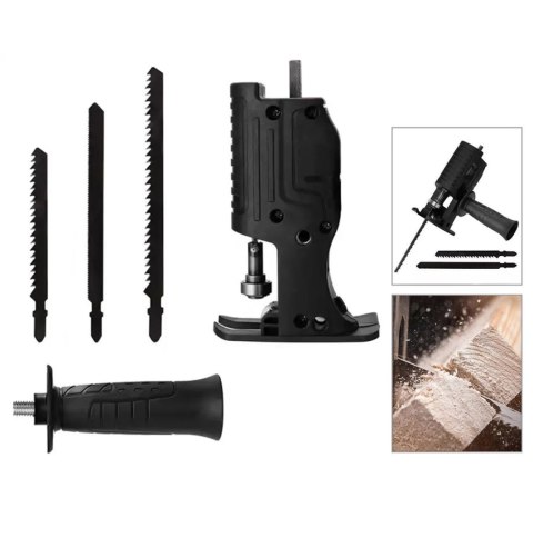 NZ43 Przystawka wyrzynarka do wiertarki zestaw