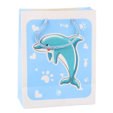 Torba Prezentowa Zwierzęta 3D Pastelowe 23x 18 x 10cm