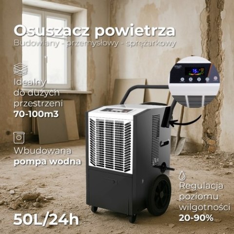 AD 7864 Osuszacz powietrza budowlany - przemysłowy - sprężarkowy 50l/24h