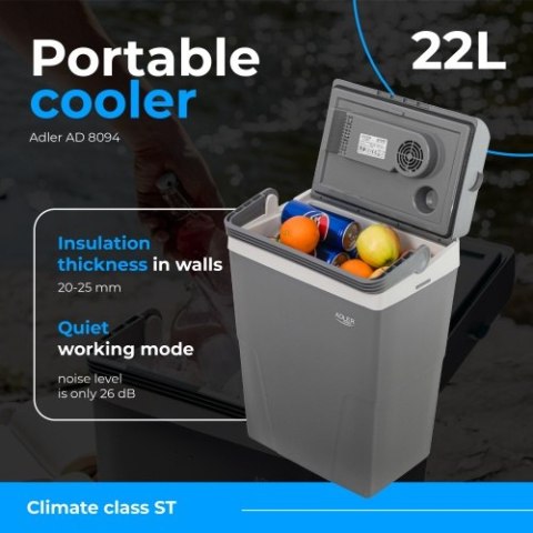 AD 8094 Lodówka turystyczna 22l | zasilanie ac/dc