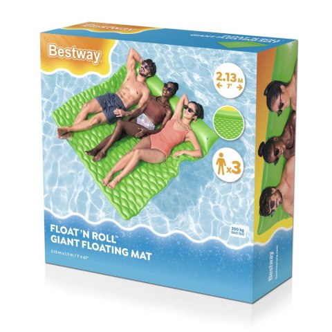 Dmuchany Materac Do Pływania Trzyosobowy Bestway 213 x 170 x 21 cm 44106 Dmuchany Materac Do Pływania Trzyosobowy Bestway 213 x 170 x 21 cm 44106