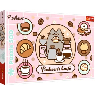 Puzzle - 500 - Pusheen w kawiarni - Trefl 37528