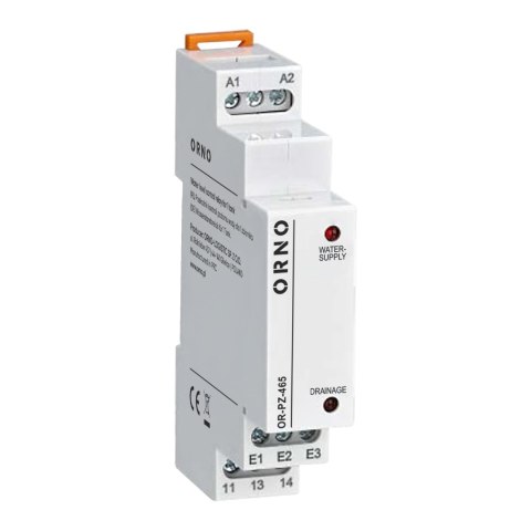 1 modułowy przekaźnik kontroli poziomu wody dla 1 zbiornika 24-240VAC/DC 1 modułowy przekaźnik kontroli poziomu wody dla 1 zbiornika 24-240VAC/DC