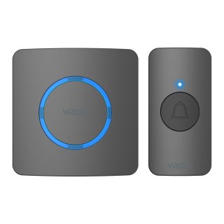 ENGA AC, dzwonek bezprzewodowy sieciowy, learning system, 38 dźwięków, 200m, czarny