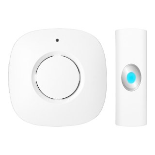 KALA AC, dzwonek bezprzewodowy sieciowy, learning system, 38 dźwięków, 250m, biały