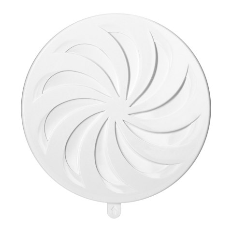 Kratka okrągła zamykana ?80-15, biała