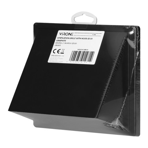 Kratka z okapem ?100, grafitowa