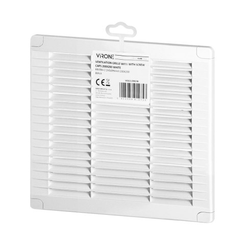 Kratka z zaślepkami 200x200, biała