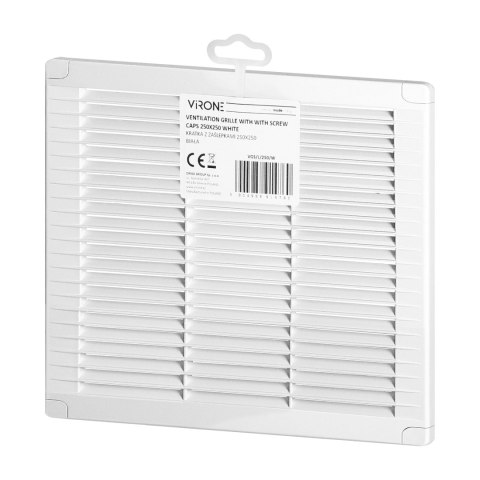 Kratka z zaślepkami 250x250, biała