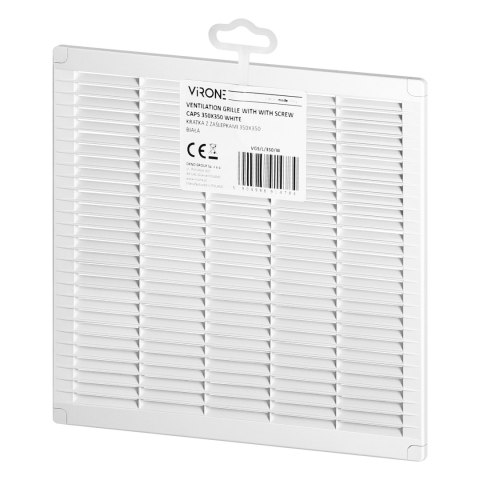 Kratka z zaślepkami 350x350, biała