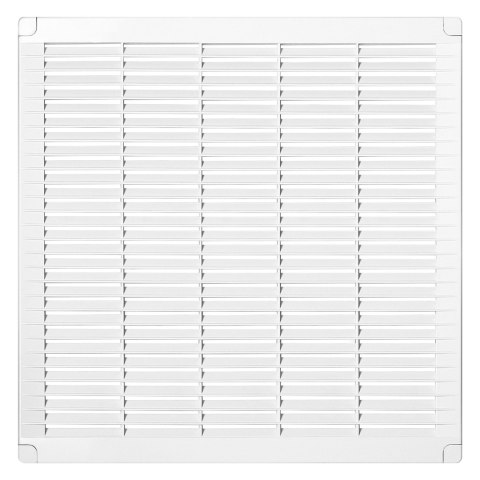 Kratka z zaślepkami 350x350, biała