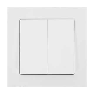 Łącznik p/t świecznikowy Malta, 10A, 250V, WP-2M, biały