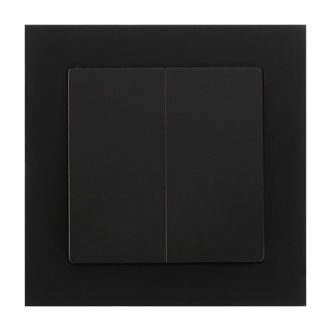 Łącznik p/t świecznikowy Malta, 10A, 250V, WP-2M, czarny mat