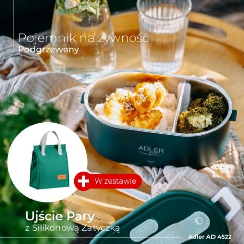 AD 4522 green Pojemnik na żywność z torbą termiczną 5 litrów