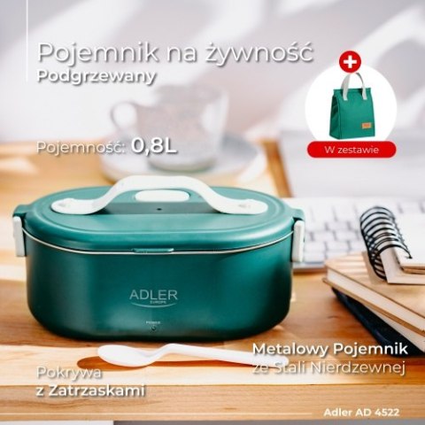 AD 4522 green Pojemnik na żywność z torbą termiczną 5 litrów