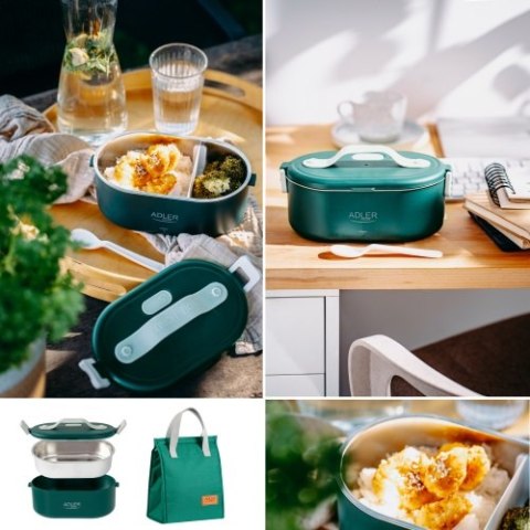 AD 4522 green Pojemnik na żywność z torbą termiczną 5 litrów