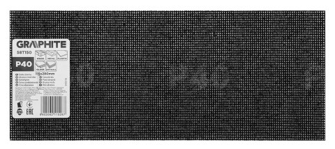 Siatka ścierna 115 x 280 mm, P40