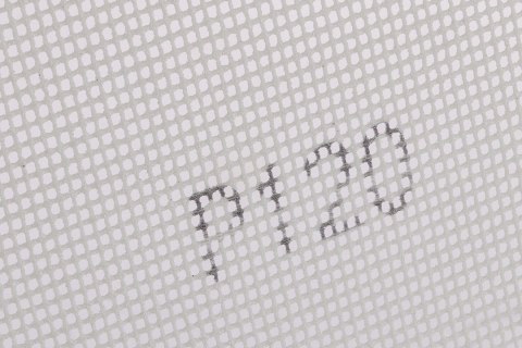 Siatka ścierna biała 115 x 280 mm, P120