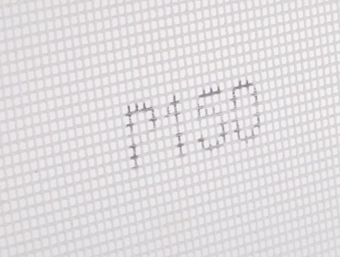 Siatka ścierna biała 115 x 280 mm, P150