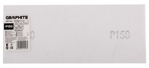 Siatka ścierna biała 115 x 280 mm, P150