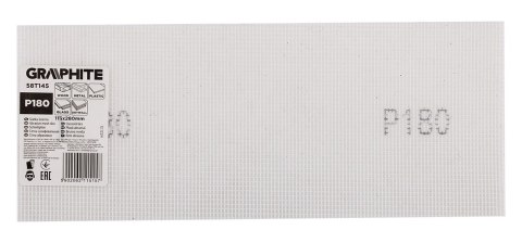 Siatka ścierna biała 115 x 280 mm, P180