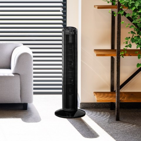 Wentylator kolumnowy 74cm - czarny