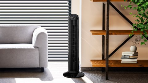 Wentylator kolumnowy 74cm - czarny