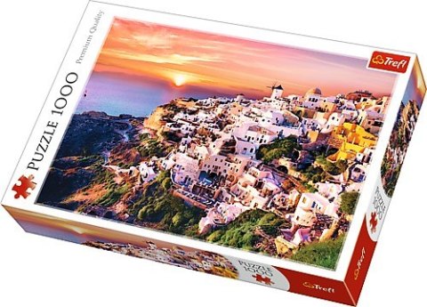Puzzle 1000 elementów zachód słońca nad santorini Puzzle 1000 elementów zachód słońca nad santorini