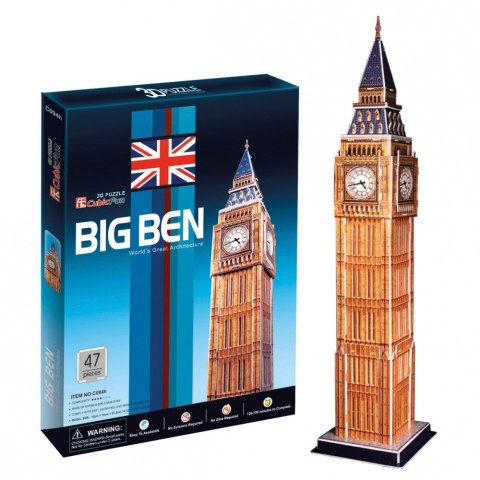 Puzzle 3d zegar big ben