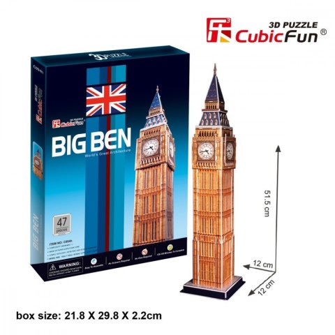 Puzzle 3d zegar big ben