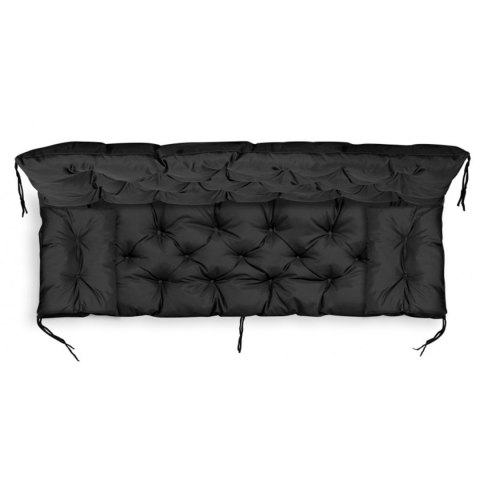 ZESTAW OGRODOWY 120x60x50CM + 2 PODUSZKI 42X42 CM CZARNY