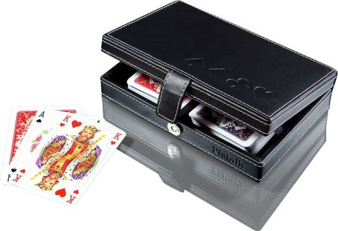 Karty lux w pudełku z ekoskóry Karty lux w pudełku z ekoskóry