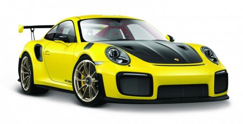 Model kompozytowy porsche 911 gt2 rs żółty 1:24 Model kompozytowy porsche 911 gt2 rs żółty 1:24