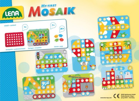 Moja pierwsza mozaika pojazdy