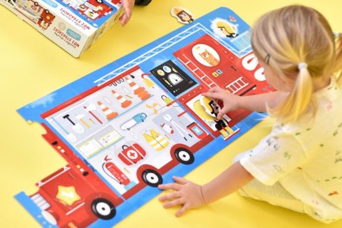 Puzzle z dziurką wóz strażacki 23 elementy Puzzle z dziurką wóz strażacki 23 elementy