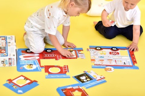 Puzzle z dziurką wóz strażacki 23 elementy Puzzle z dziurką wóz strażacki 23 elementy