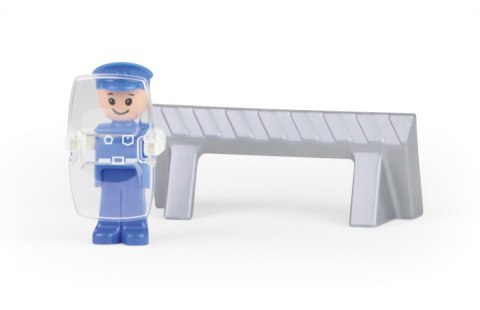 Samochód policja z akcesoriami w pudełku truxx