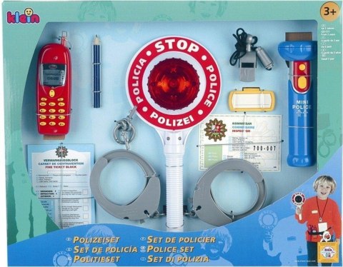 Zestaw policyjny 10 elementów z lizakiem Zestaw policyjny 10 elementów z lizakiem