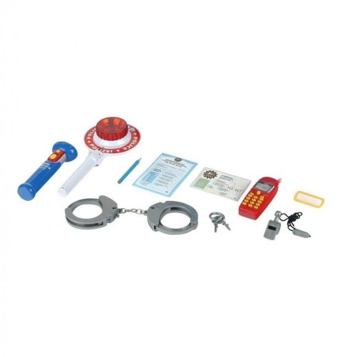 Zestaw policyjny 10 elementów z lizakiem Zestaw policyjny 10 elementów z lizakiem