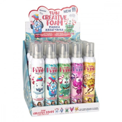 Pianki tubi mix 200 ml display 15 sztuk