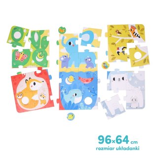 Układanka duuuże puzzle z dziurką - zwierzęta