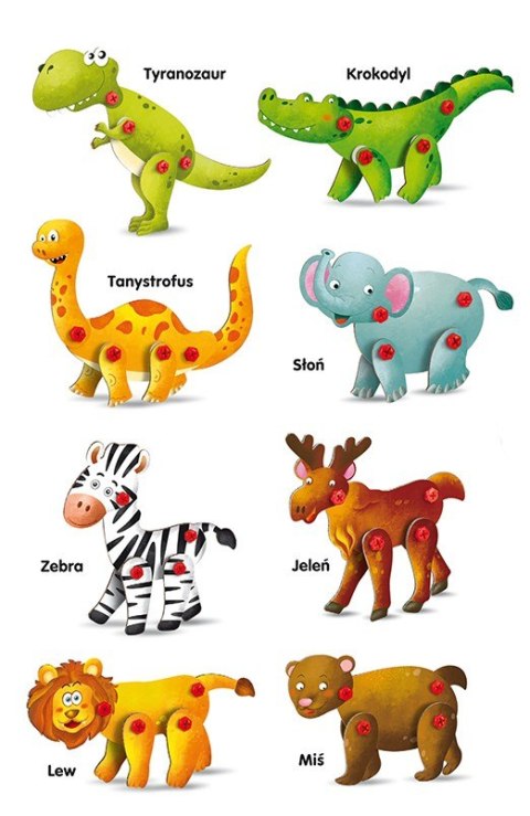 Zestaw konstrukcyjny Śrubkowy zwierzyniec Zestaw konstrukcyjny Śrubkowy zwierzyniec