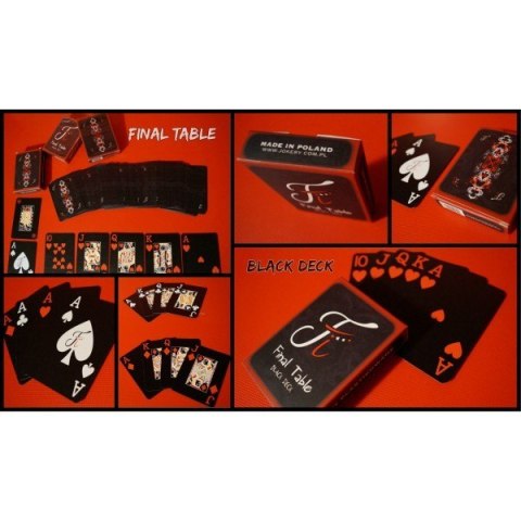 Karty final table- black deck Karty final table- black deck