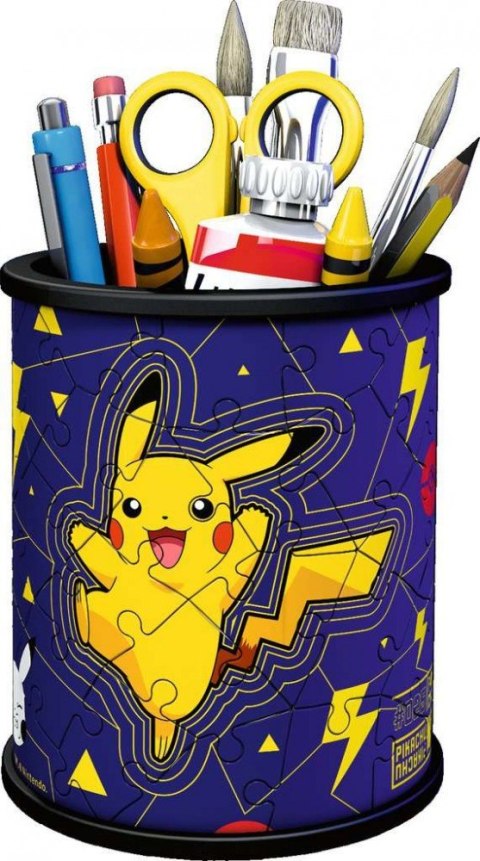 Puzzle 57 elementów 3d przybornik pikachu