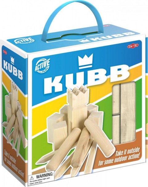 Gra kubb w kartonowym opakowaniu