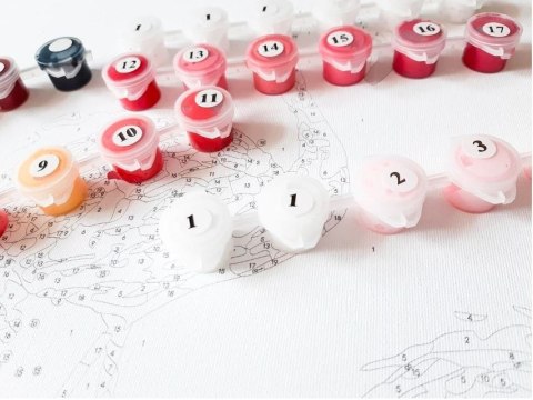 Obraz malowanie po numerach - balerina o zachodzie