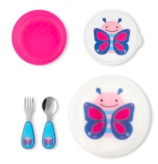 Zestaw obiadowy zoo motyl